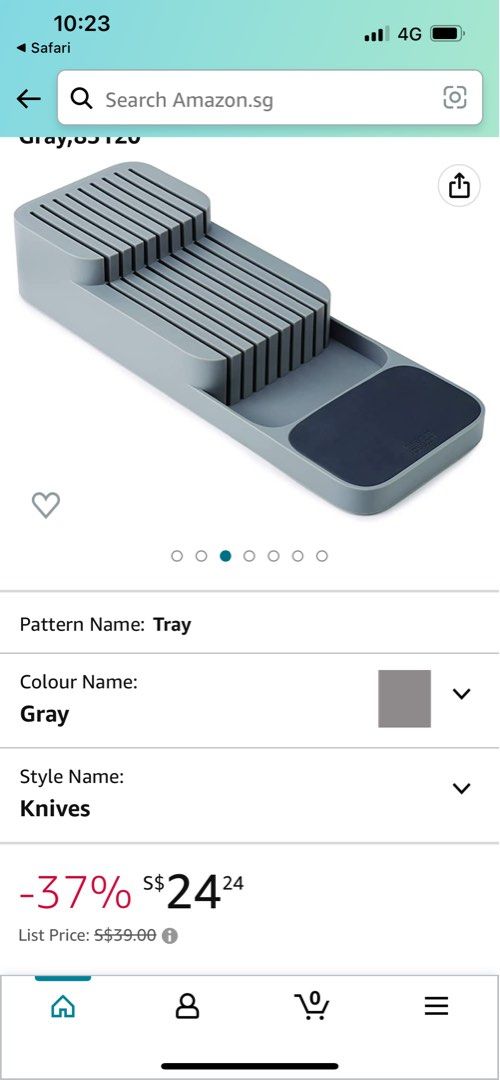 Joseph Joseph knife organiser, Furniture & Home Living, Kitchenware