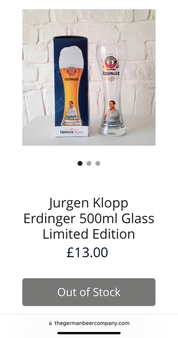 Erdinger hotsell klopp edition