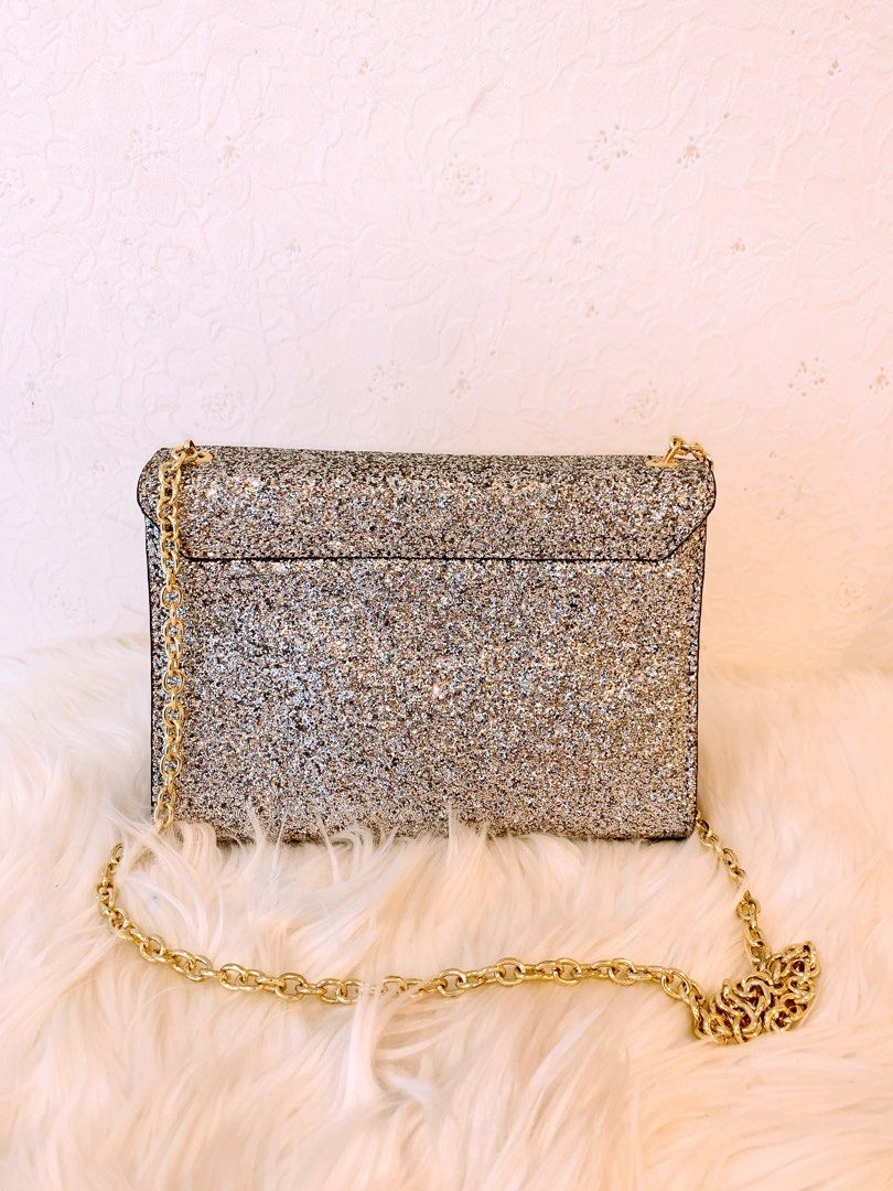 Kate spade silver clutch shop