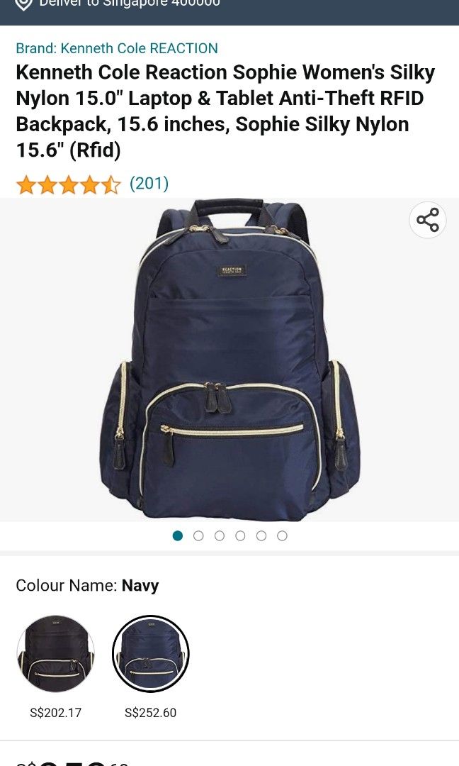 Kenneth cole nylon backpack best sale