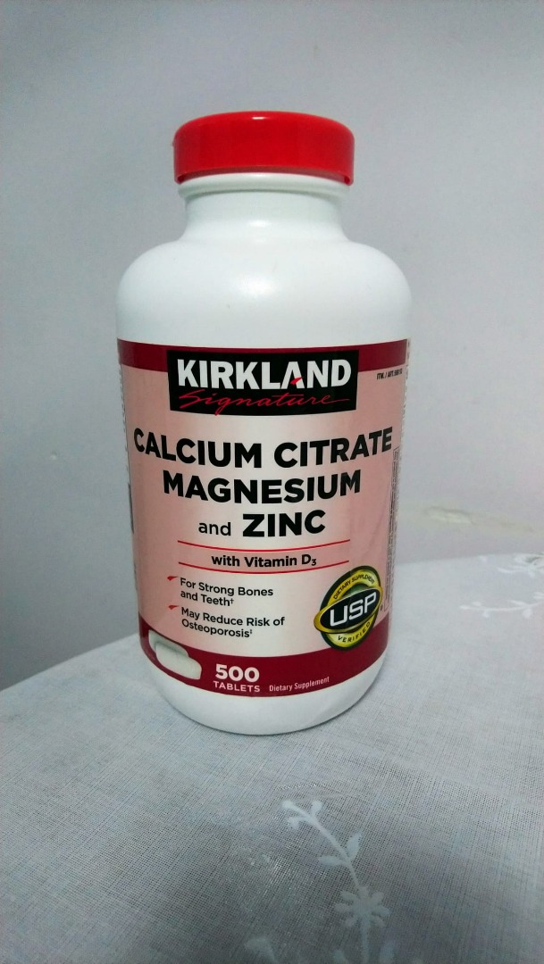 Kirkland Signature Calcium Citrate Magnesium and Zinc with Vitamin D3