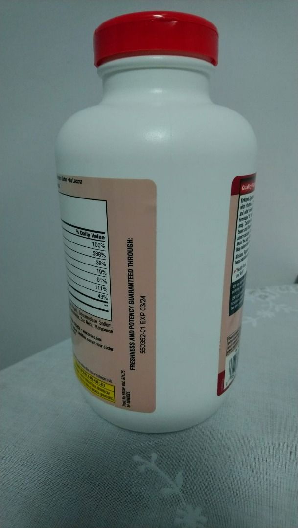 Kirkland Signature Calcium Citrate Magnesium and Zinc with Vitamin D3