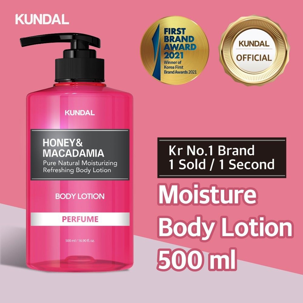 Kundal honey & macadamia body lotion cotton blue 500ml from Korea