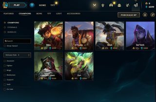 League of Legends 157 Champions Unranked Account
