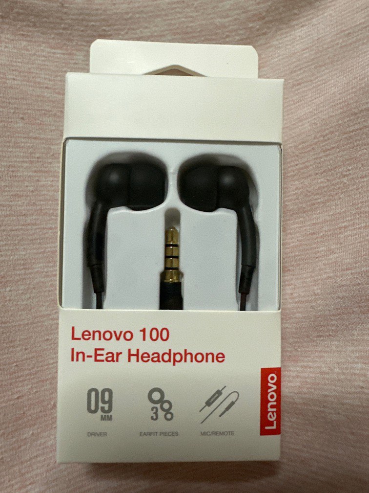 Lenovo 100 In Ear Headphone Audio Earphones on Carousell