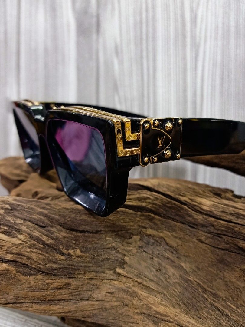 Louis Vuitton Men's Black 1.1 Millionaire Sunglasses Z1165W