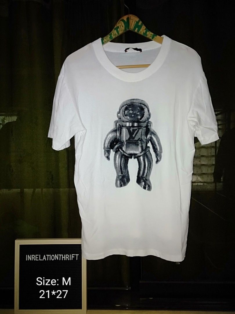 Cool Astronaut Louis Vuitton T Shirt Sale, Louis Vuitton White T