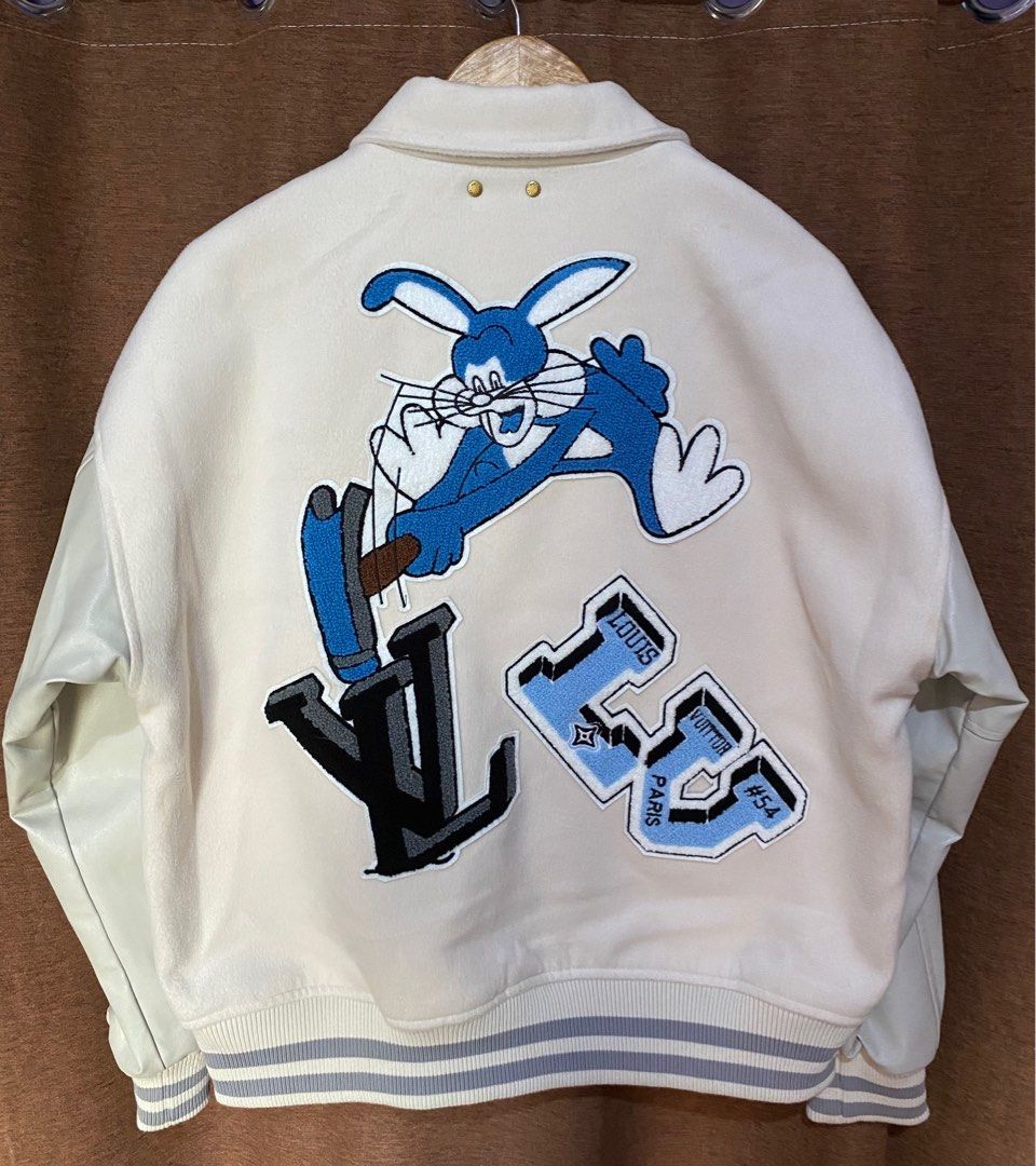 Louis Vuitton Louis Vuitton Varsity Leather Bomber Jacket Bugs Bunny