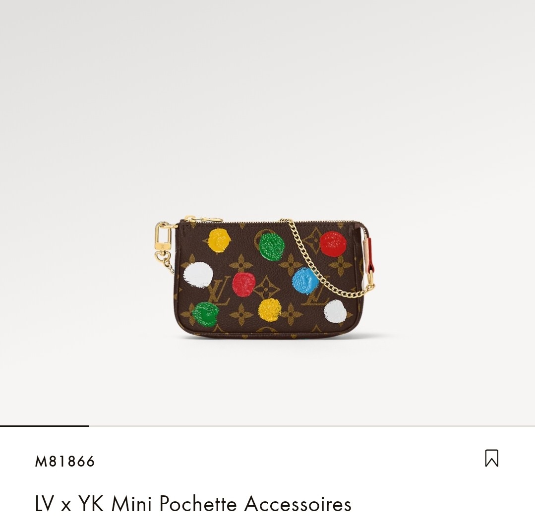 Louis Vuitton Yayoi Kusam Pouch Monogram Pochette Cosmetics LV x YK M81895  NEW