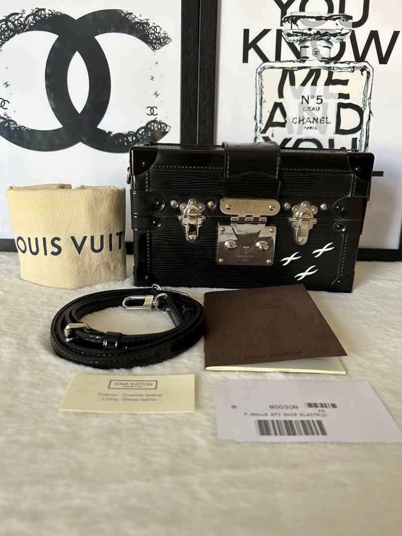 Louis Vuitton Petit Malle Noir Electric Bag on Carousell