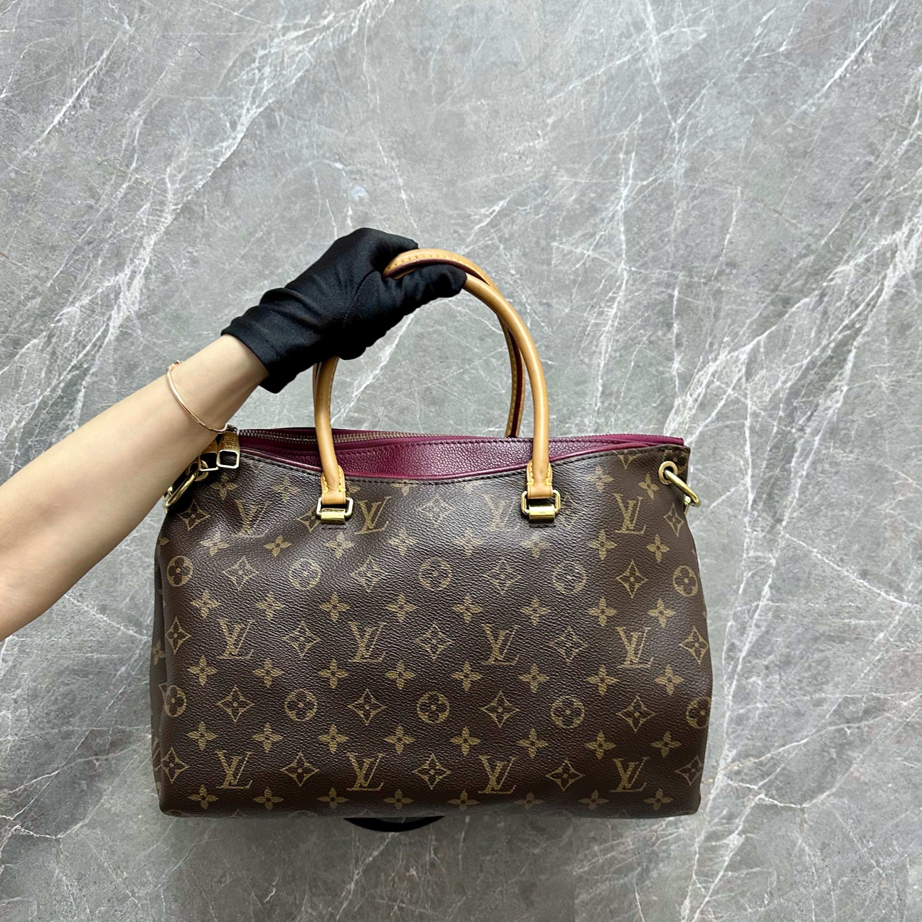 Louis Vuitton Monogram Canvas Pallas MM Bag Louis Vuitton