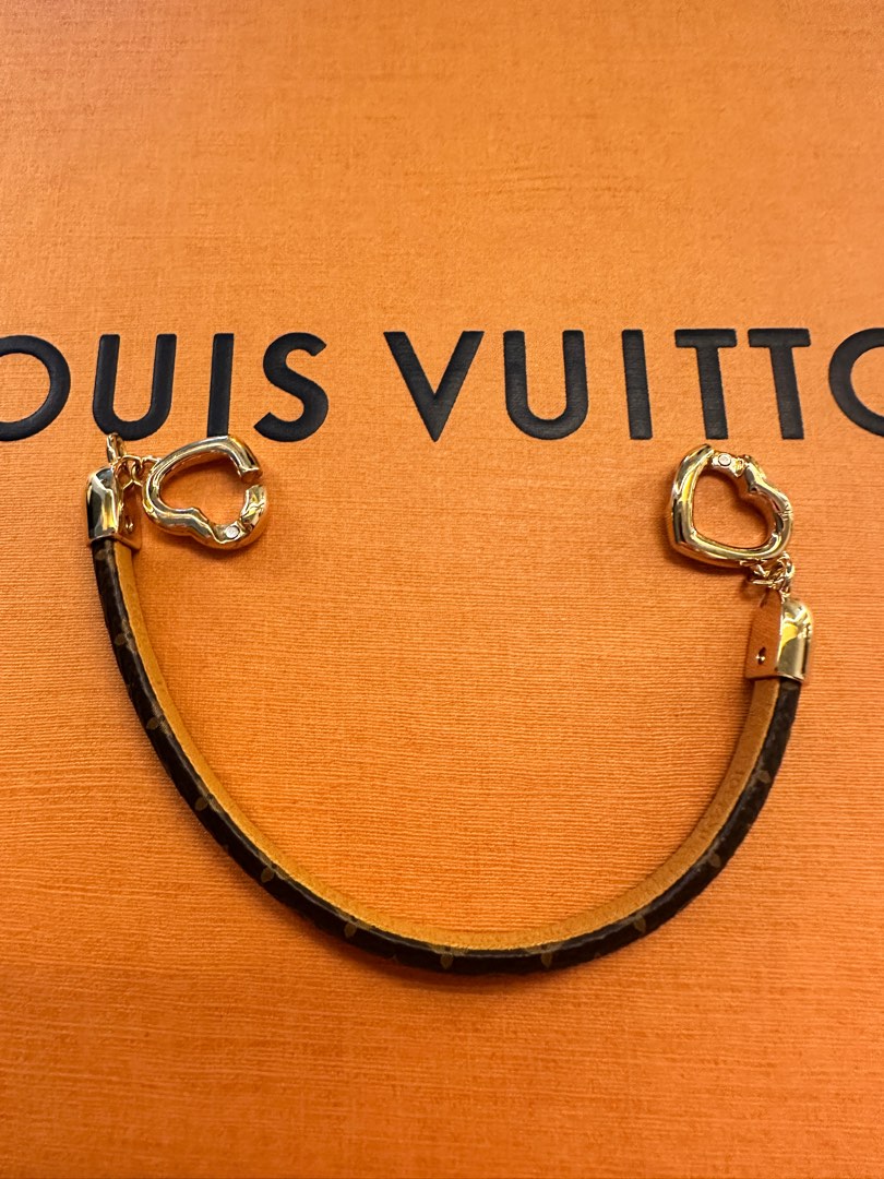 Louis Vuitton, Jewelry, Louis Vuitton M6758f Monogram Braceletsay Yes  Monogram Bracelet Canvas Brown