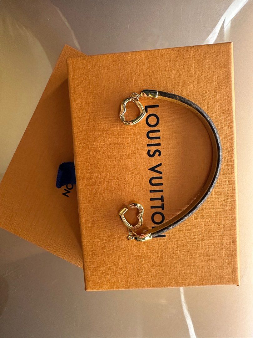 Louis Vuitton, Jewelry, Louis Vuitton M6758f Monogram Braceletsay Yes  Monogram Bracelet Canvas Brown