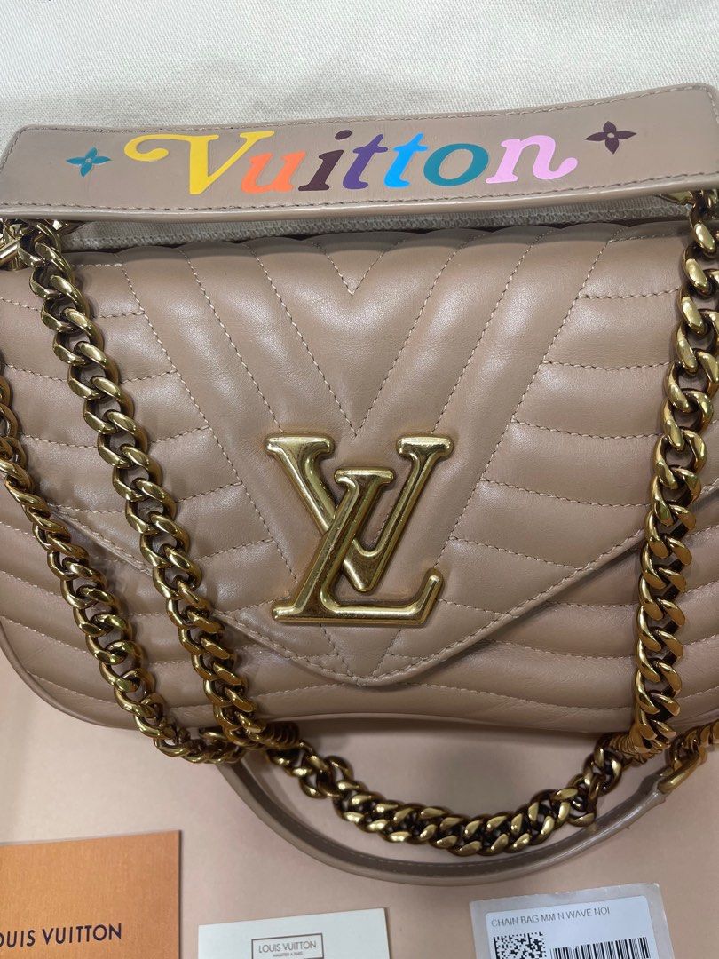 Louis Vuitton New Wave Chain Bag mm Noisette Cowhide