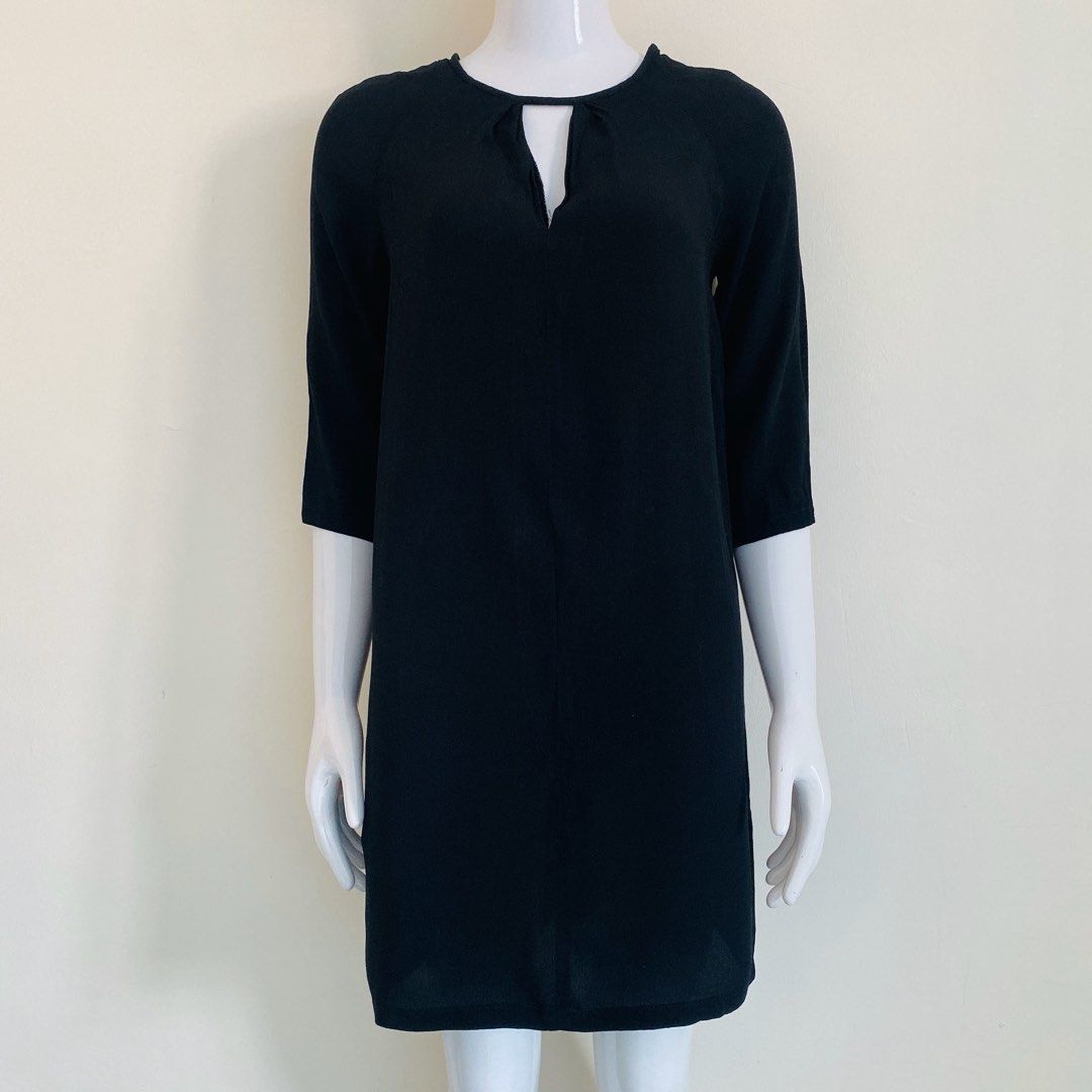 MANGO Casual Women s Dress Half Sleeve Formal Dresses Black One