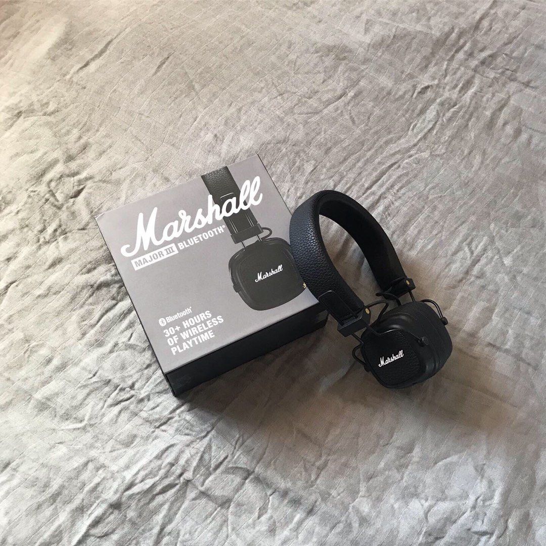 Marshall Major III Headphones (Category: Headphones & Headsets) located in Manila. Submitted by wavynicci (Listing ID 1224769894, Image 1). Description: Marshall Major III Headphones — 2,800 •with box and complete accessories •barely used •SRP 3,299 - bought last November 2022.