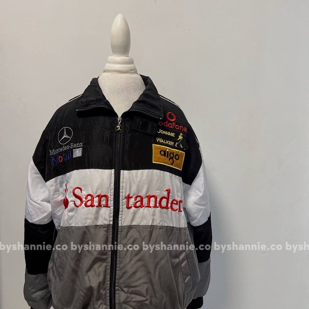 mercedes benz racing jacket Women s Fashion Coats Jackets and