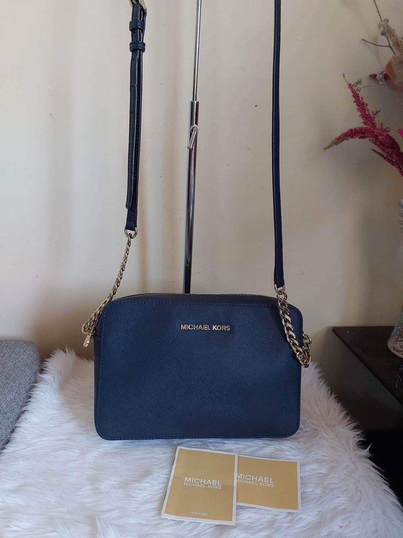 Michael kors blue sling bag clearance