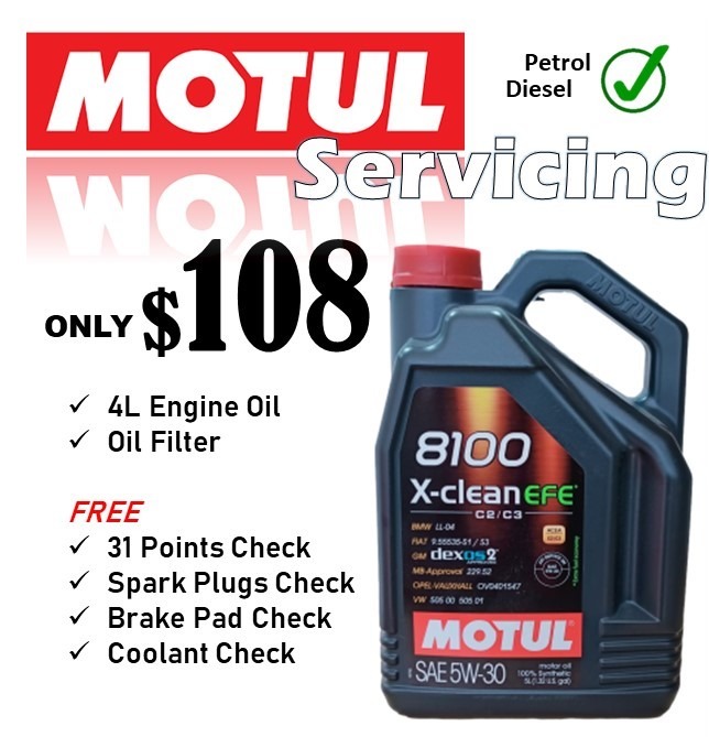 MOTUL 5W30 Fully Synthetic Servicing for Diesel & Petrol Car, Car ...