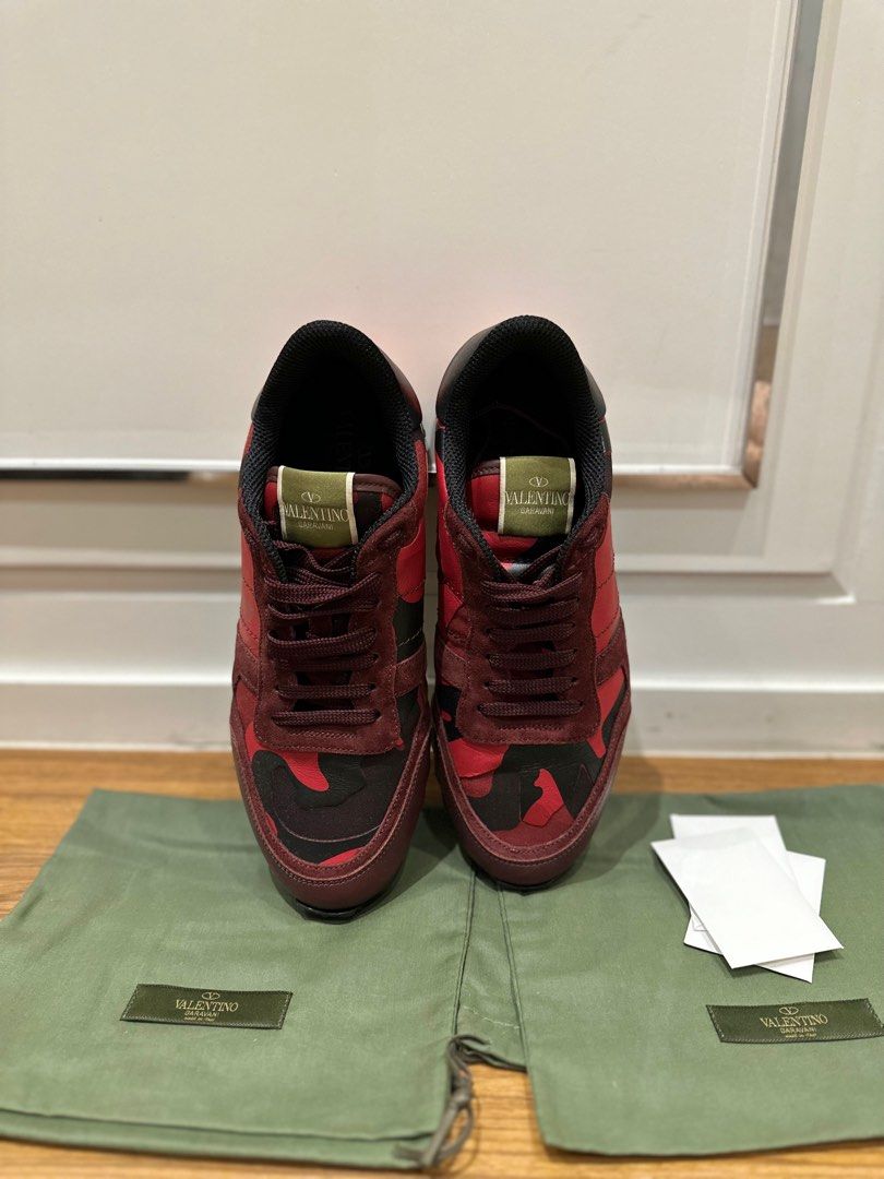 Mens red valentino trainers top