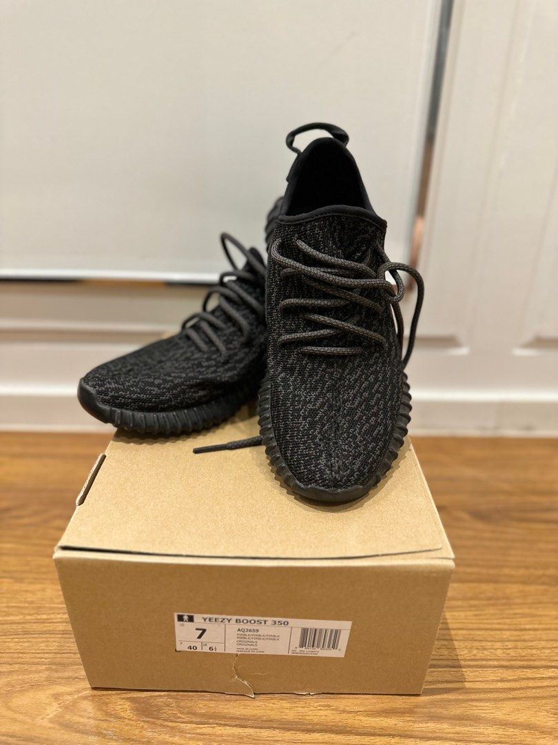 NEW Yeezy Boost Black Pirate Men s Fashion Footwear Sneakers