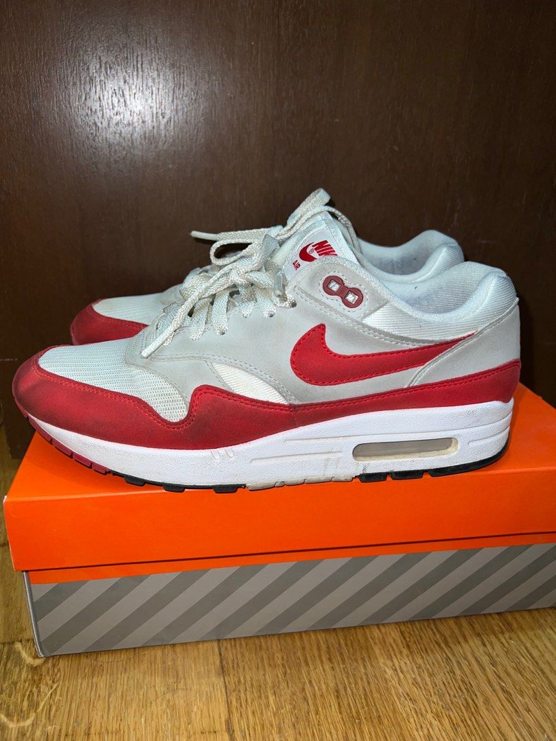 Nike Air Max 1 Anniversary Og Red, Men'S Fashion, Footwear, Sneakers On  Carousell