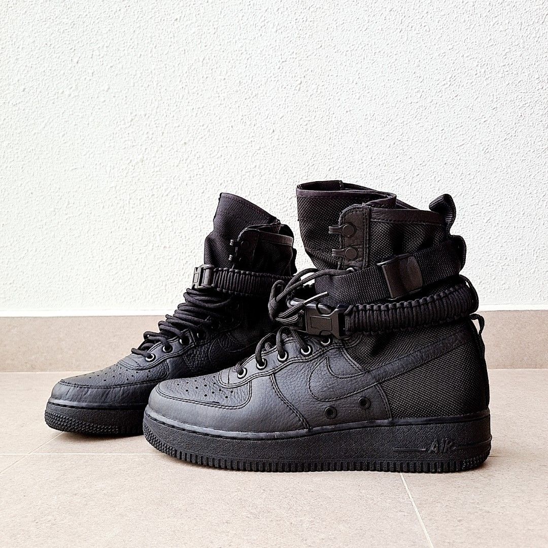 Men's sf air force 1 high black boot deals