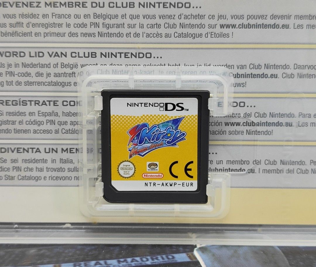 38/39 Nintendo DS/3DS sealed PAL Kirby Mouse Attack. My suggestion: real.  What do you think? : r/gameverifying