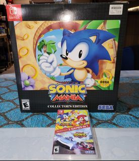 Nintendo Switch Sonic Mania Collector's Edition and Sonic Mania and Sonic Racing Game