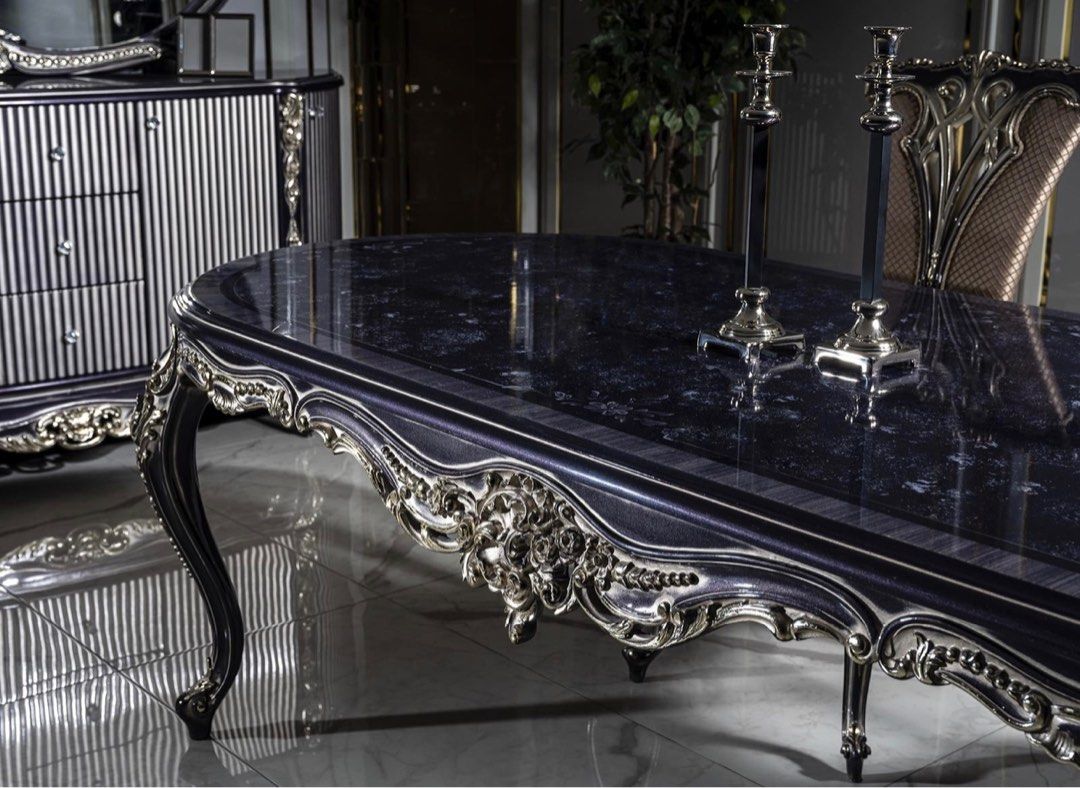 NOBLESSE Classical Baroque Dining Set | Dining Table and Chair ...
