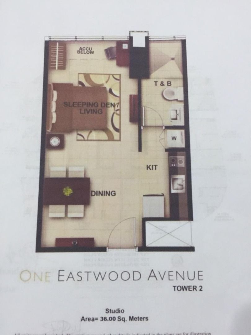 One Eastwood Avenue Tower 1, Studio Unit, Fully Furnished, For Lease in