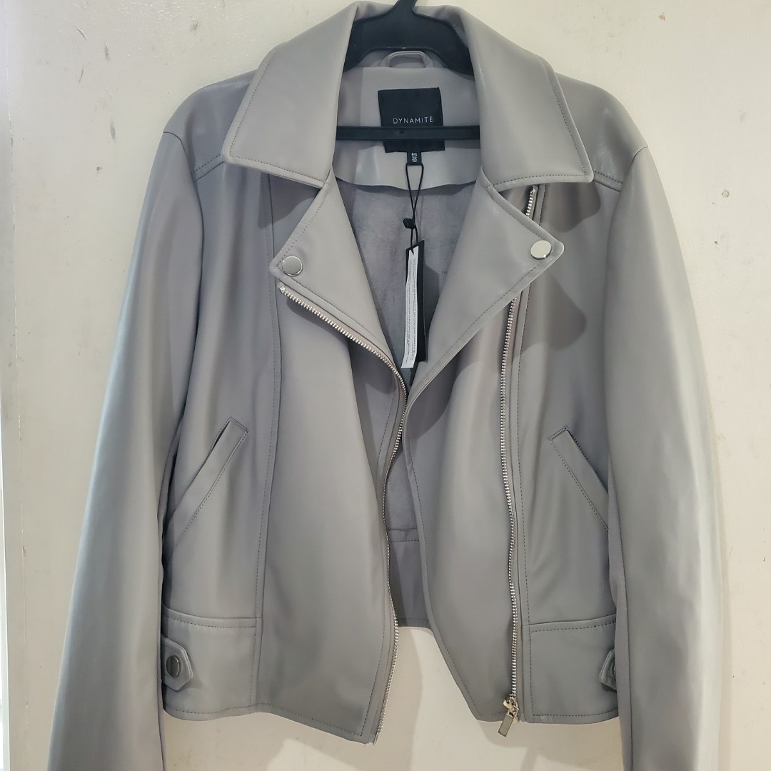 Original Dynamite Leather Jacket, Women's Fashion, Coats, Jackets and ...