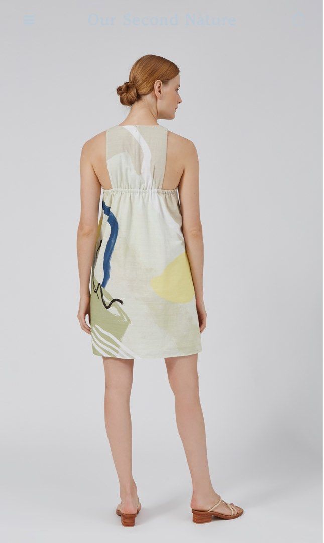 OSN Coast Gathered-Back Shift Dress in Coast-Beige - Size L, Women's  Fashion, Dresses u0026 Sets, Dresses on Carousell