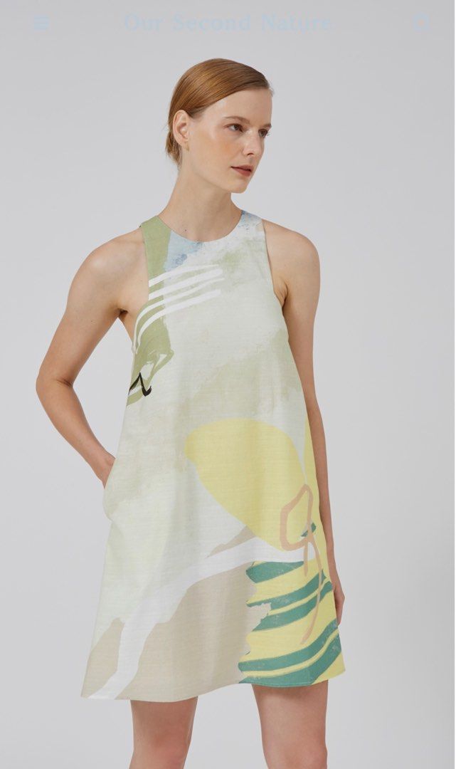 OSN Coast Gathered-Back Shift Dress in Coast-Beige - Size L, Women's  Fashion, Dresses u0026 Sets, Dresses on Carousell