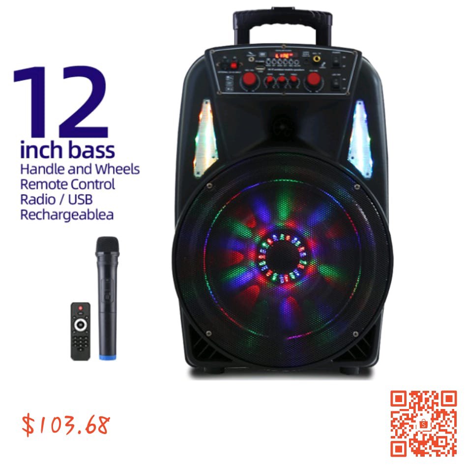 Outdoor amplifier with wheels, Audio, Soundbars, Speakers & Amplifiers