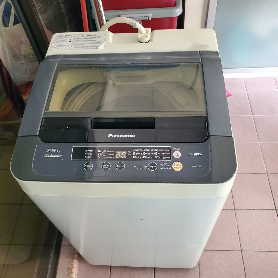 Panasonic 7.5kg washing machine, TV & Home Appliances, Washing Machines