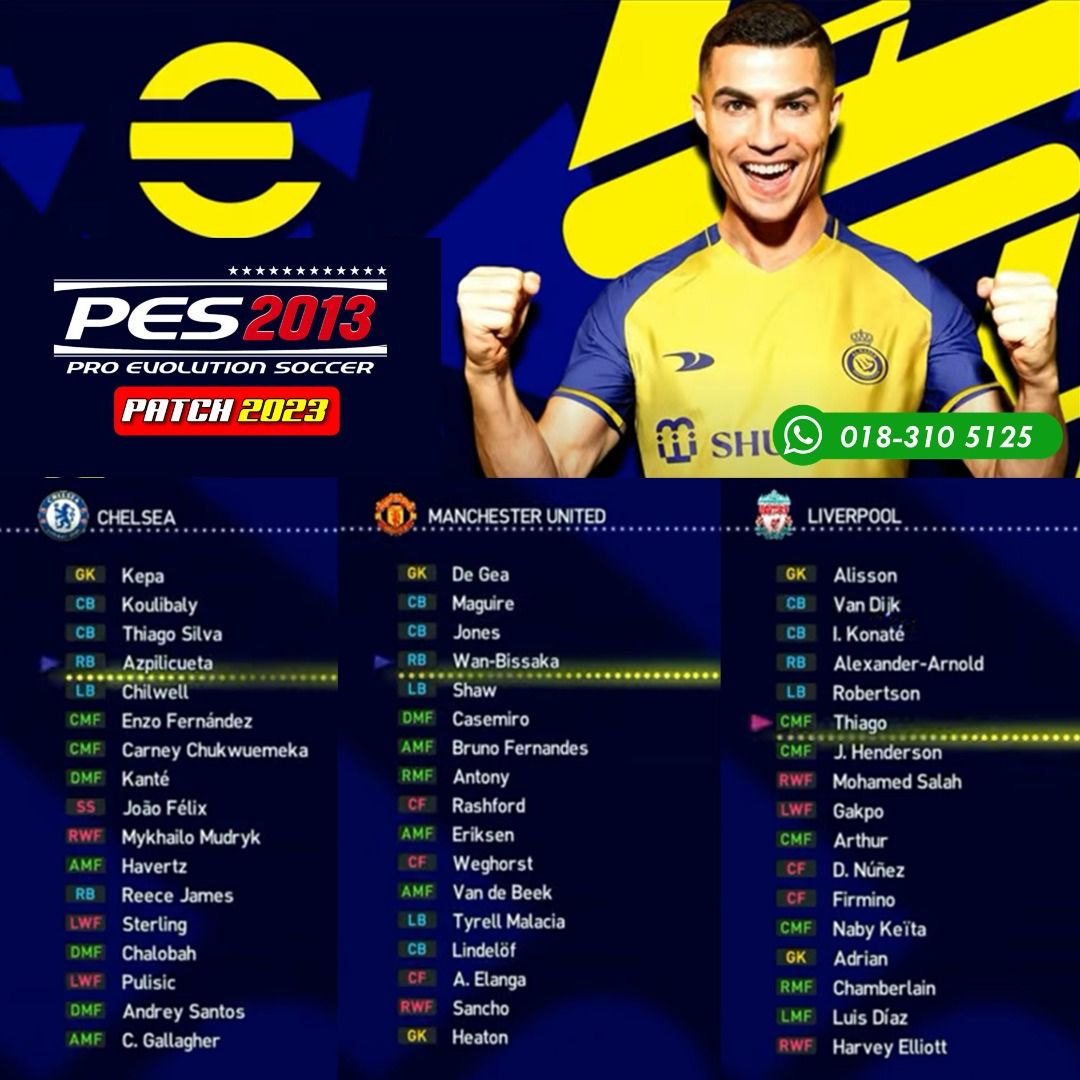 Pes 2013 Patch 2023, Video Gaming, Video Games, Others On Carousell