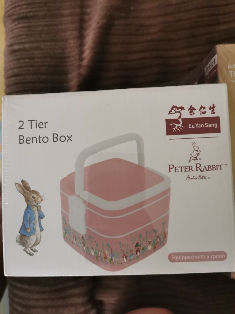 Peter Rabbit EYS 2 tier Bento Box Pink, Furniture & Home Living ...