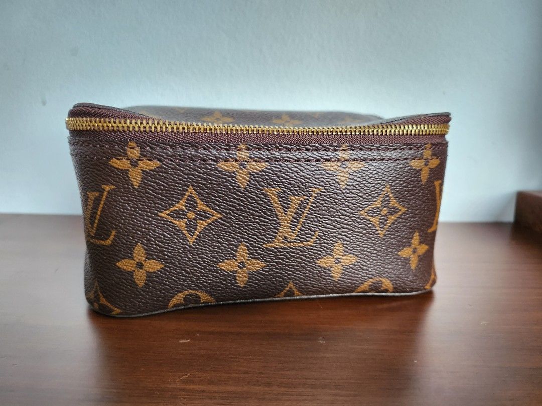 Louis+Vuitton+Packing+Cube+Cosmetic+Toiletry+Bag+PM+Brown+Canvas