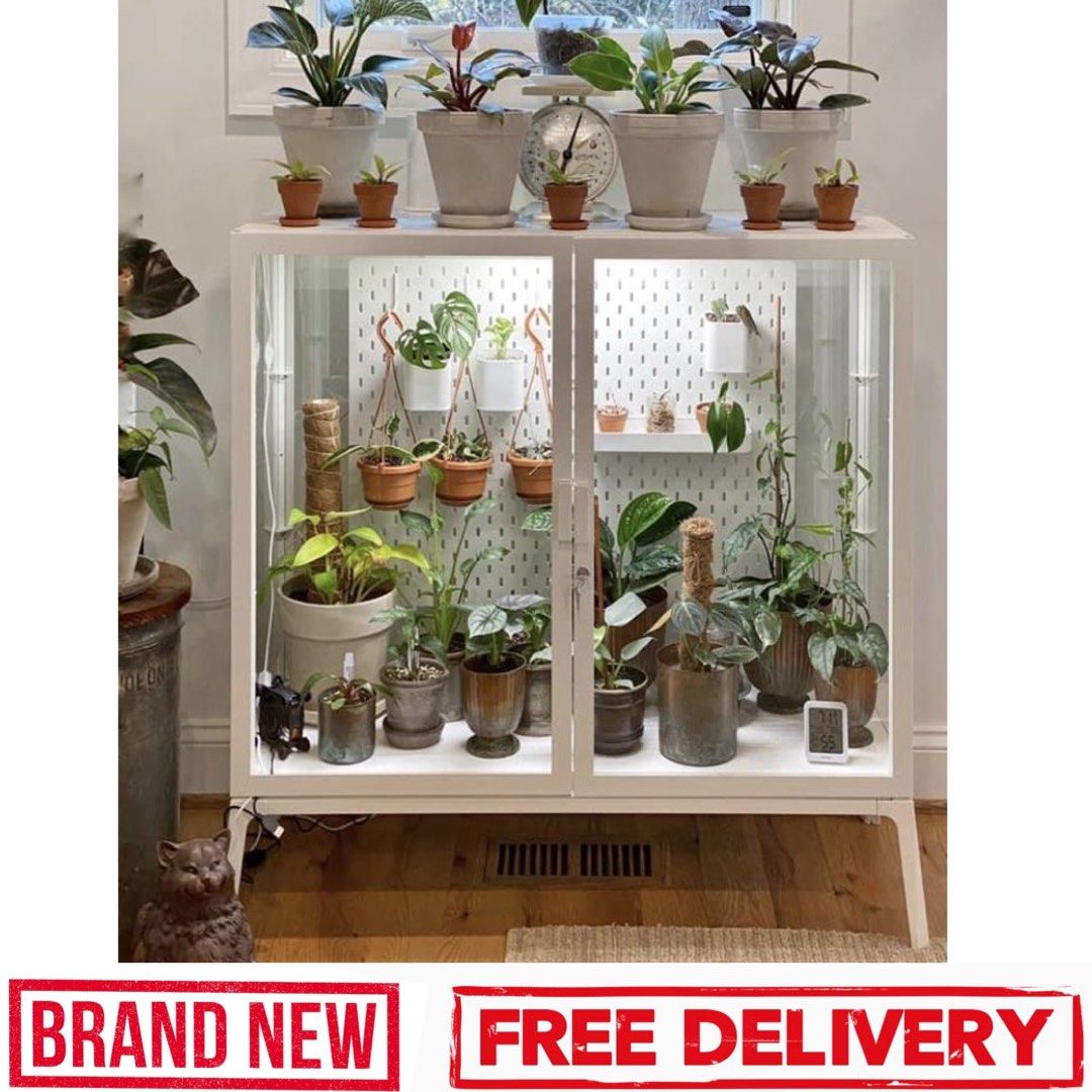 MILSBO Glass-door cabinet, Plant rack, plant display cabinet, brand new ...