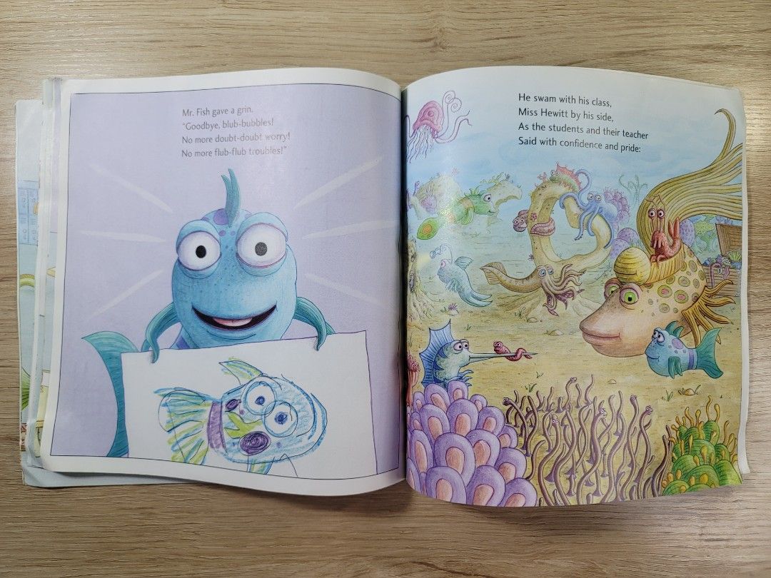 PoutPout Fish Goes to School, Hobbies & Toys, Books & Magazines