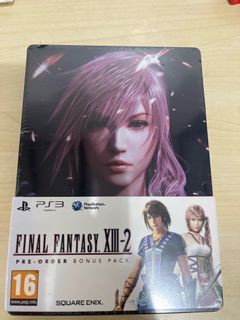 PS3 Final Fantasy 13-2 FFXIII-2 Steelbook Pre Order Bonus Pack sealed