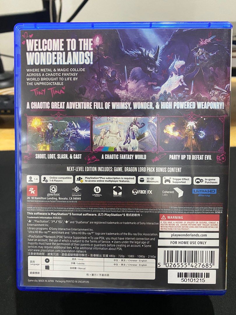 PS5 games for sale (Category: PlayStation) located in Quezon City. Submitted by dareljames (Listing ID 1224865504, Image 3). Description: PS5 Games for sale Tiny Tina Wonderland - P1,200 Demon Souls Remake - P1,200 Bundle Price - P2,000.