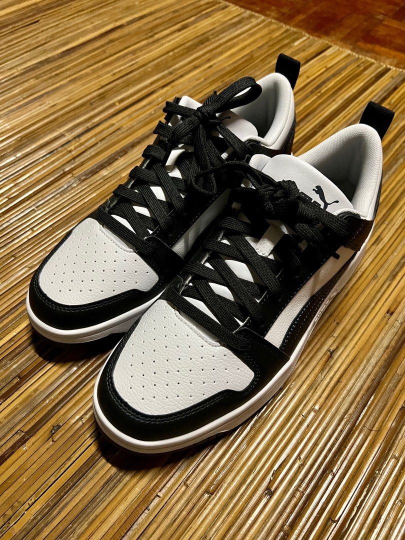 Puma rebound layup lo white black 7.5uk