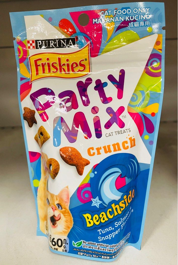 Purina Friskies Party Mix Crunch Cat Treats!, Pet Supplies, Pet Food on