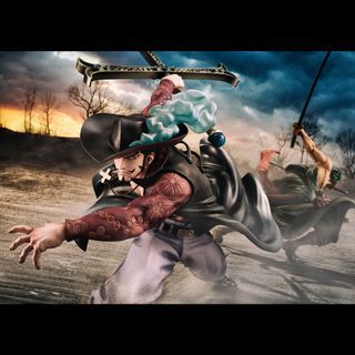 (Ready Stock MISB)One Piece - Dracule Mihawk - Portrait Of Pirates Pop Maximum (MegaHouse) 米霍克鹰眼 海贼王 手办模型