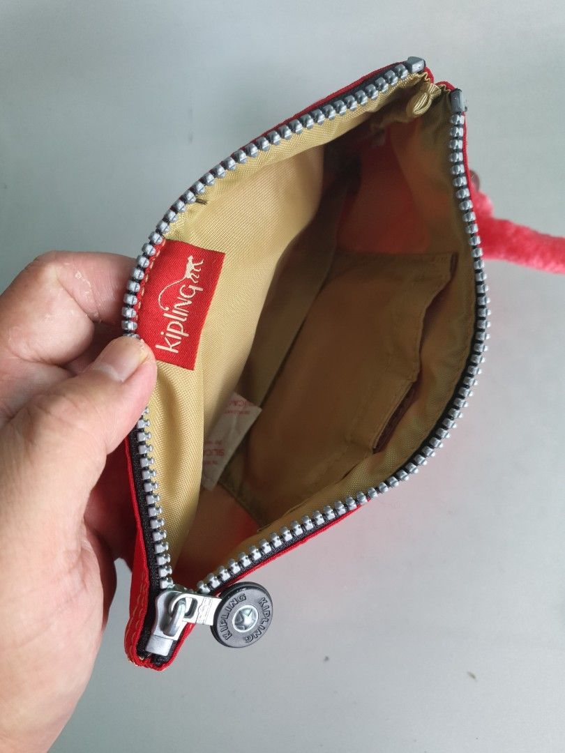 Red discount kipling purse