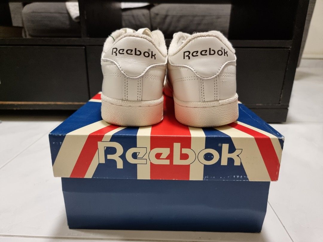 Reebok Club C 85 Chalk Black Men s Fashion Footwear Sneakers