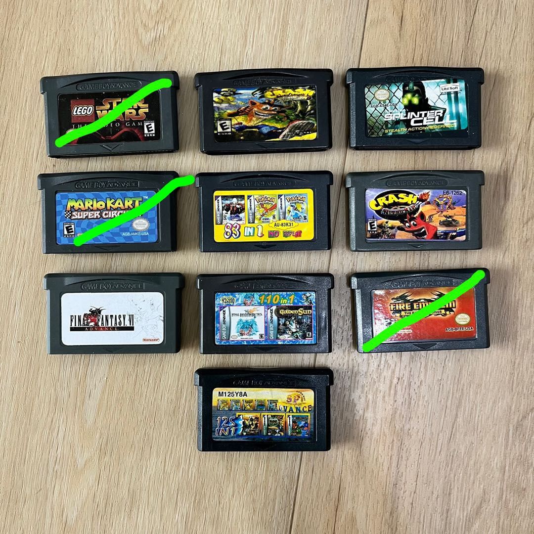 Repro Gameboy Advance Cartridges Nintendo Game Boy Games
