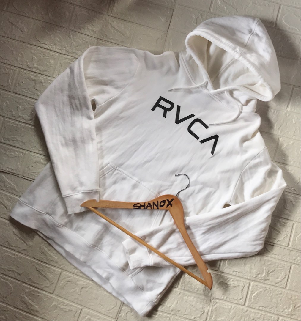 Rvca new arrivals white hoodie